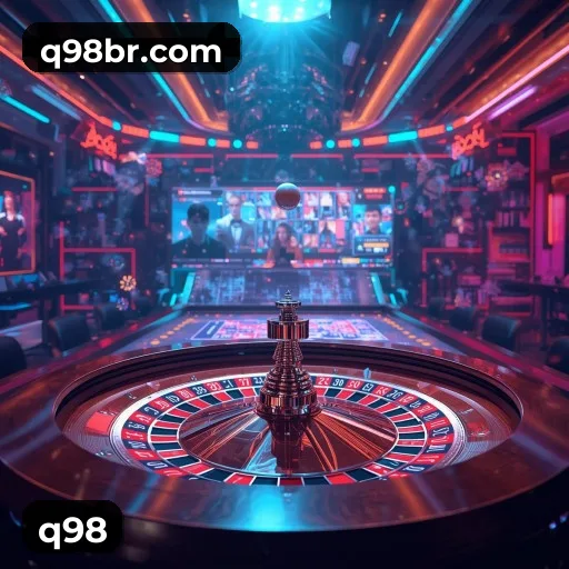 q98 App bonus area with promotional offers and PIX support